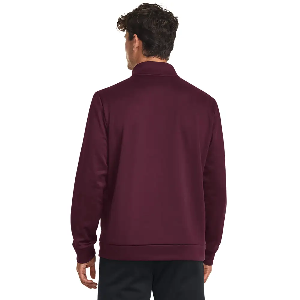 'Under Armour' Men's Armour Fleece 1/4 Zip Pullover - Dark Maroon