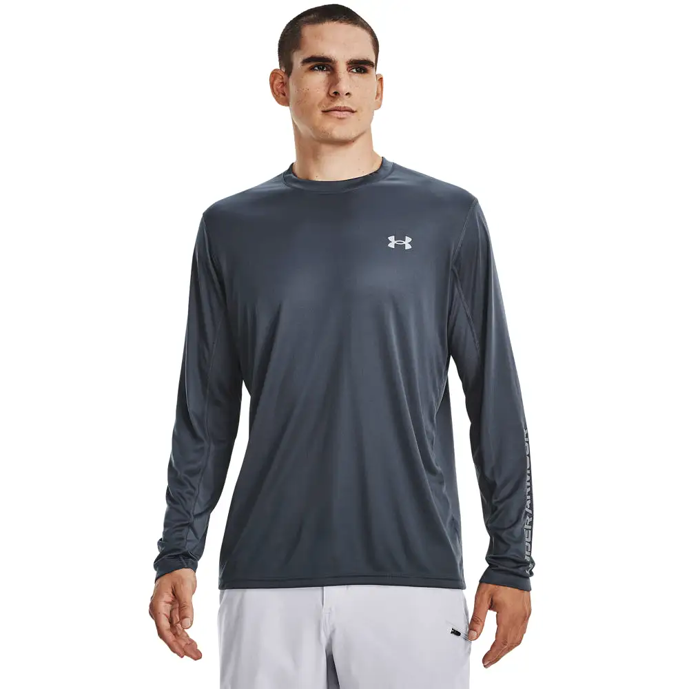 'Under Armour' Men's Drift Tide Knit Crewneck - Downpour Grey