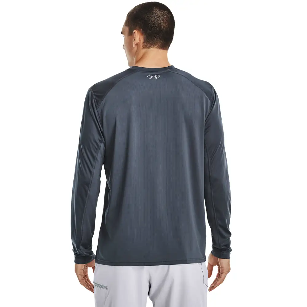 'Under Armour' Men's Drift Tide Knit Crewneck - Downpour Grey