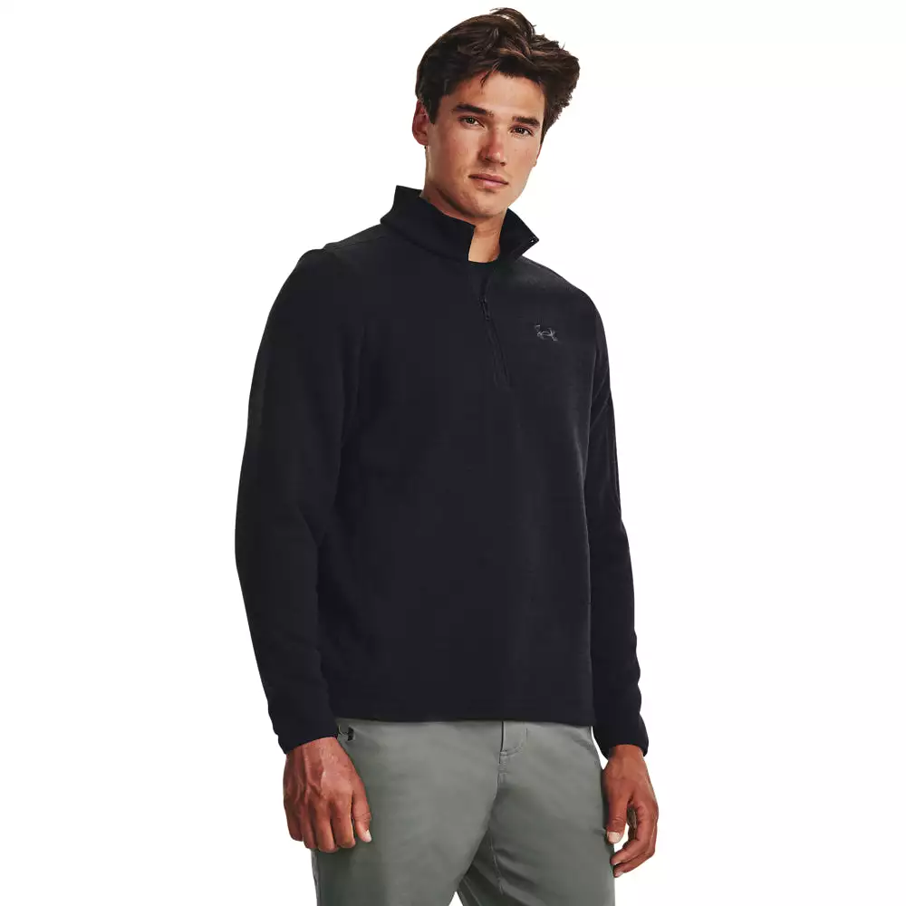 'Under Armour' Men's Specialist 1/4 Zip Pullover - Black