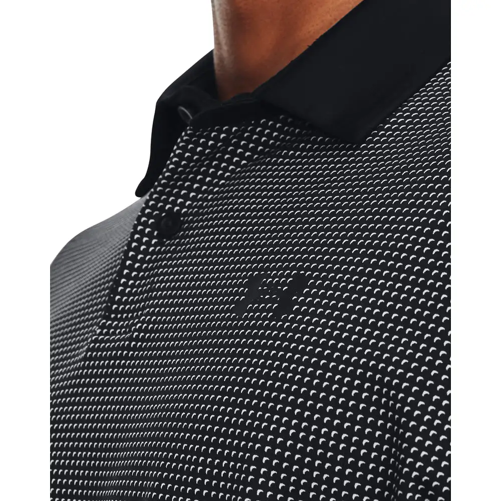 'Under Armour' Men's T2G Printed Polo - Black