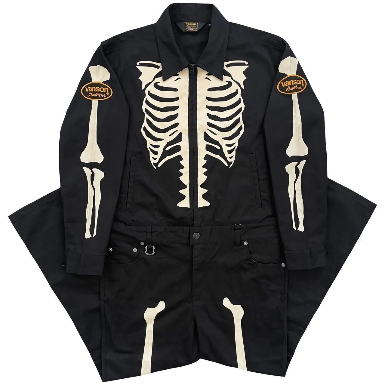 Vanson Skeleton Overalls