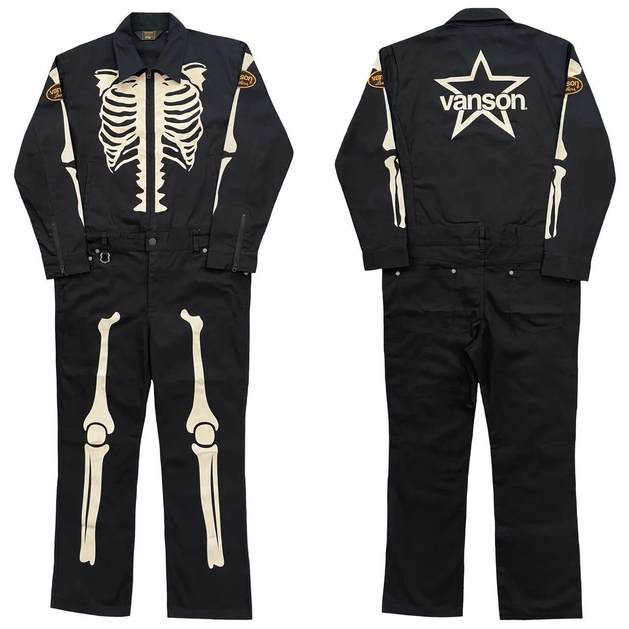 Vanson Skeleton Overalls