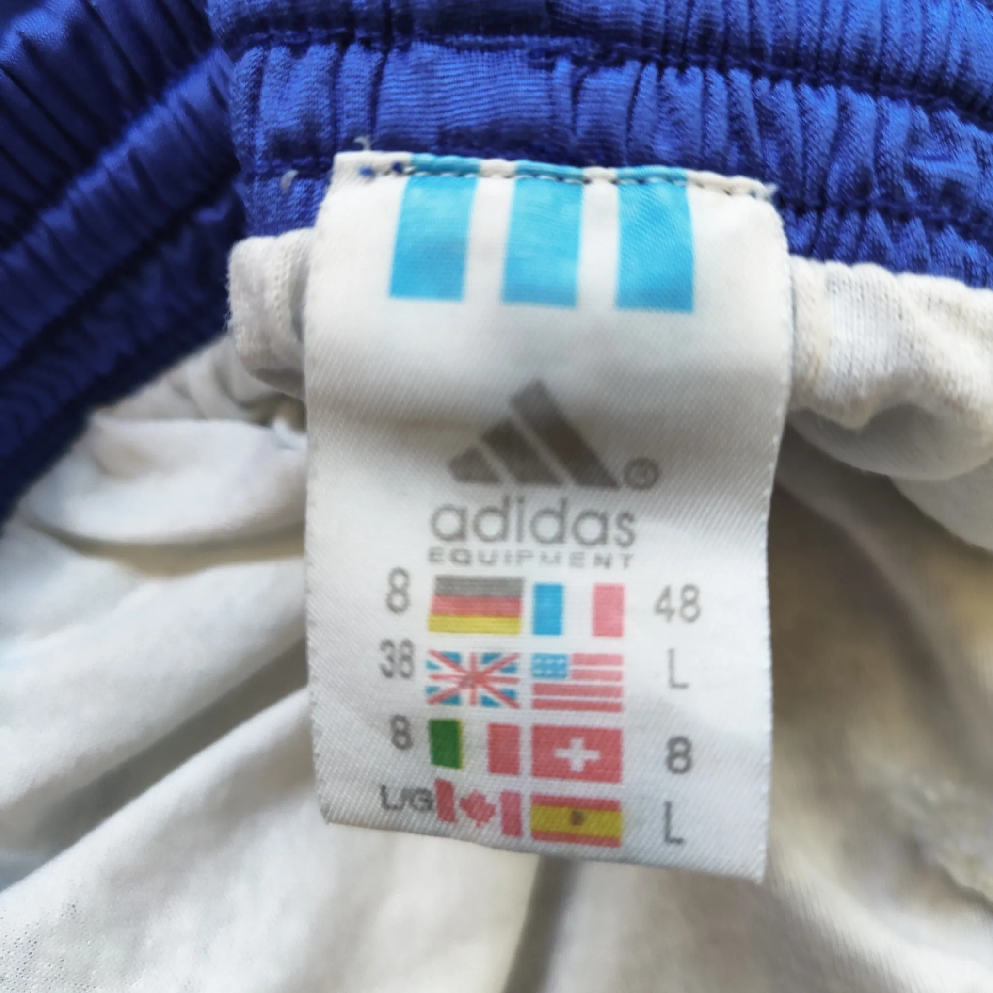 Vintage blue Adidas Equipment shorts