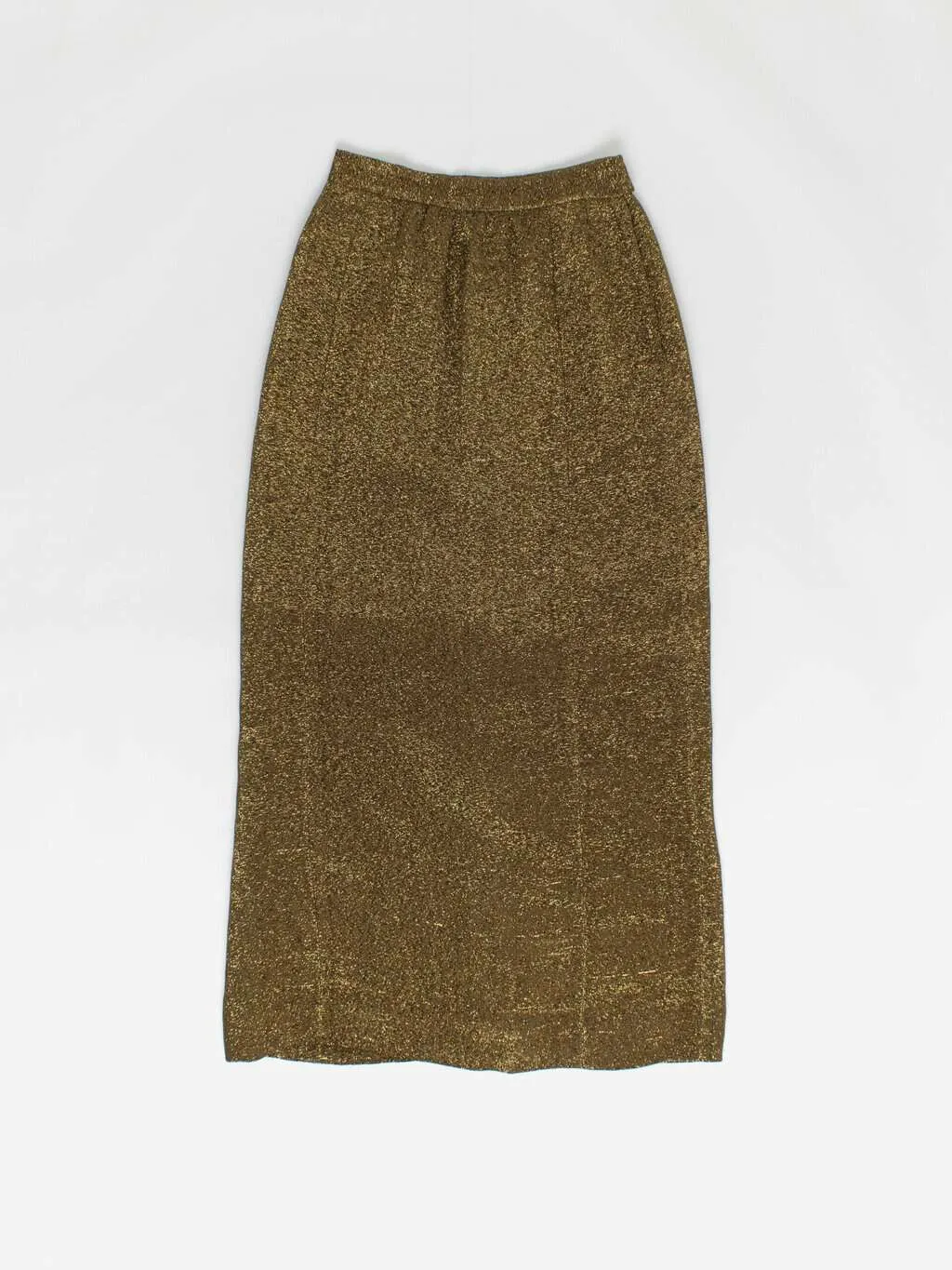 Vintage gold lurex maxi skirt – Small