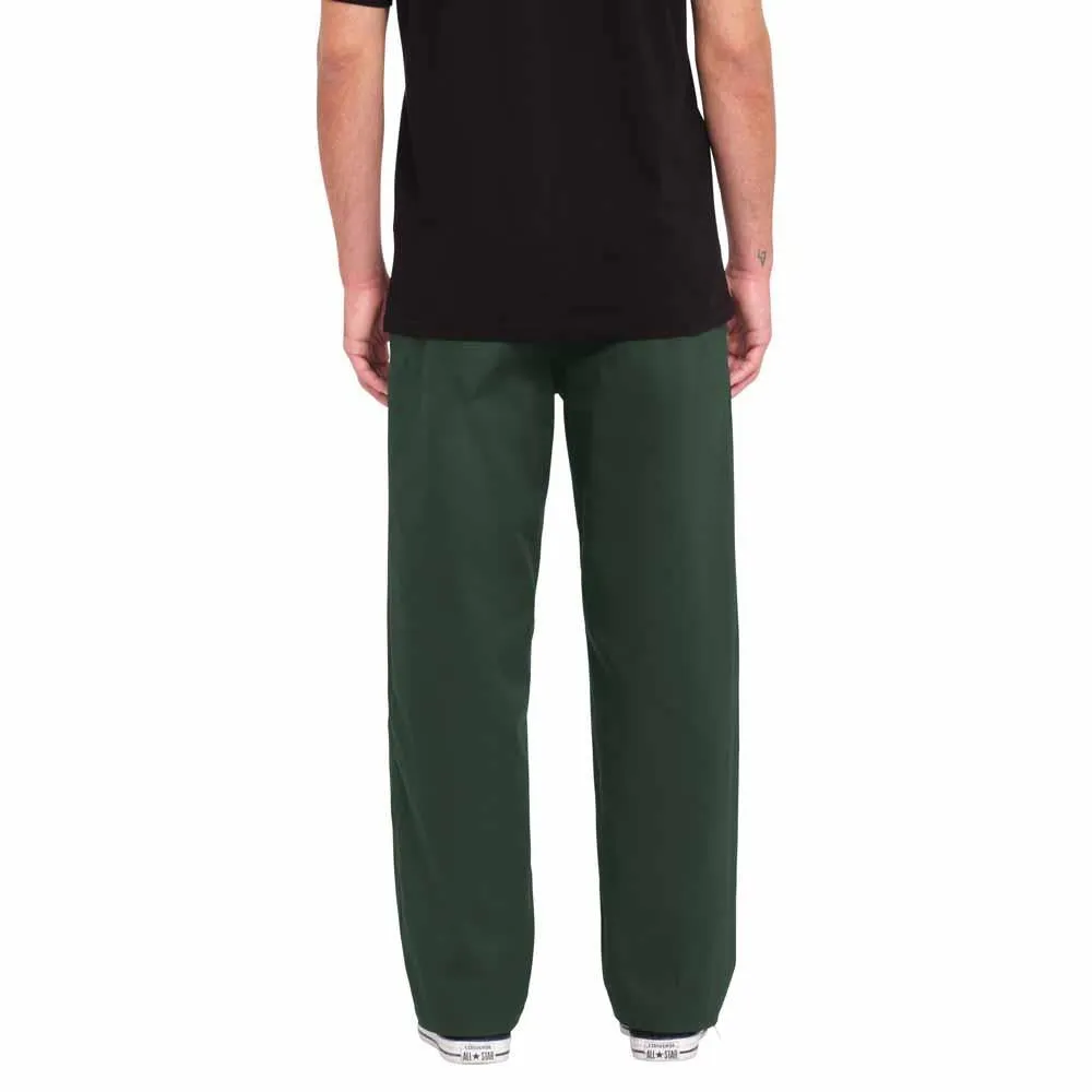 Volcom Fricken Loose Tapered Cord Trousers Squadron Green