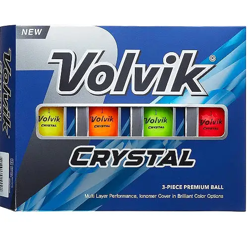 Volvik Crystal 2022 Focus Colored Golf Balls by the Sleeve