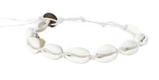 White Cowry Shell Bracelet