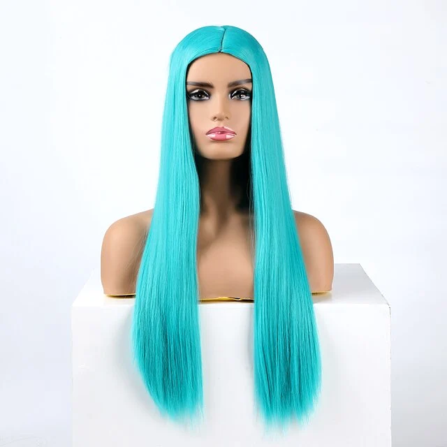 Wig Queen Wiebke (Turquoise green)