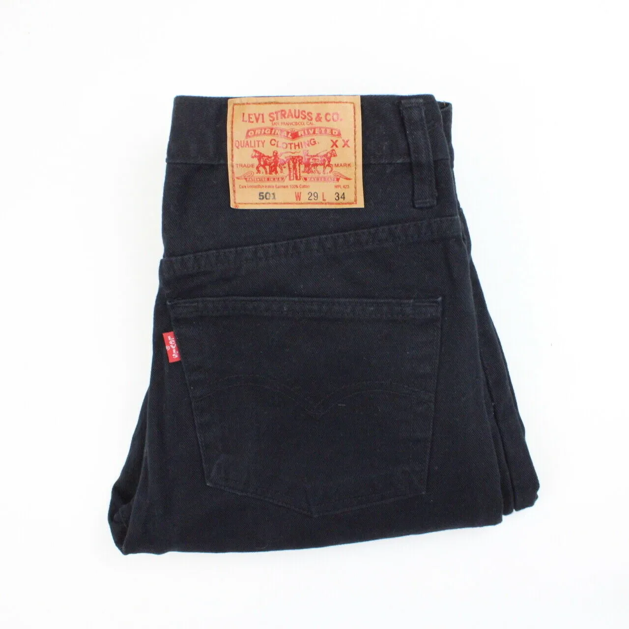 Womens LEVIS 501 Chinos Black | W29 L30