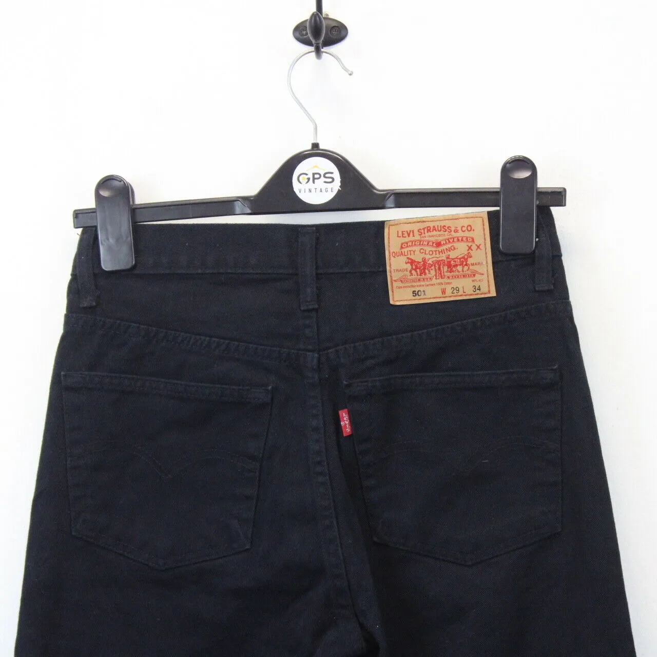 Womens LEVIS 501 Chinos Black | W29 L30