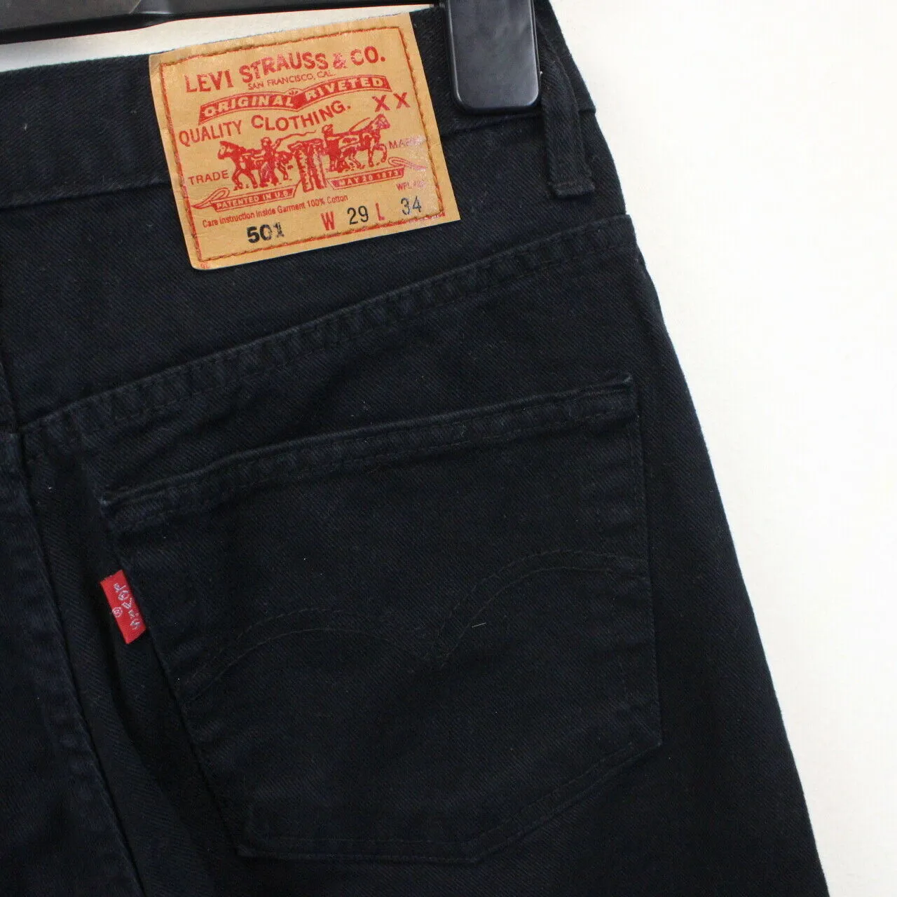 Womens LEVIS 501 Chinos Black | W29 L30