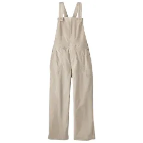 Women's Stand Up Cropped Corduroy Overalls - Pumice