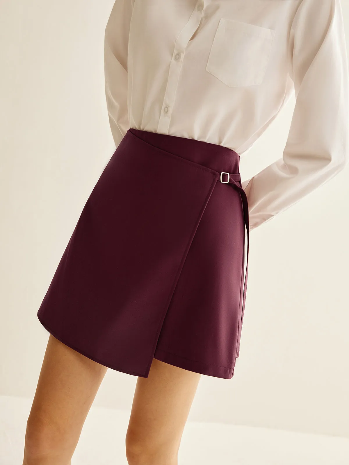 Wrap Mini Skirt